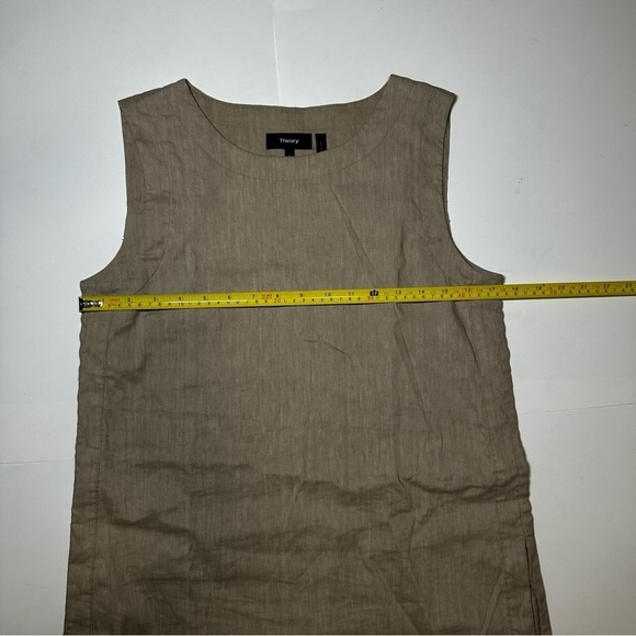 Theory Women Beige Color Long Tank Top Size 4 - Picture 3 of 5